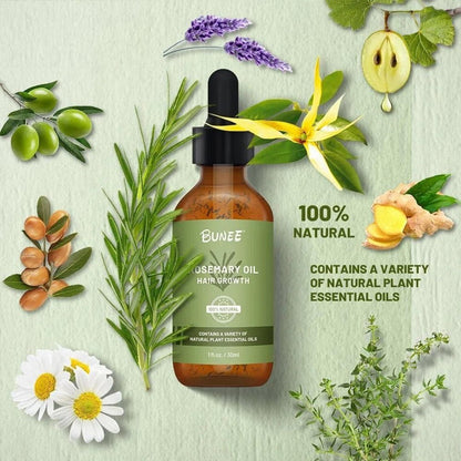 GrowGleam™️ Rosemary Hair Growth Serum Oil (Pack of 2)