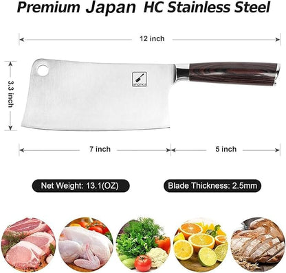 High-Carbon Stainless Steel Meat Cleaver