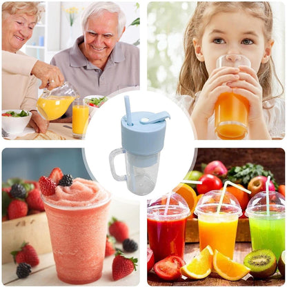 ZipPuree™️ 2 In 1 Portable Crusher Juicer With Handle & Straw