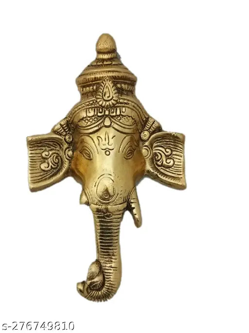 Metal Lord Ganesh Wall Hanging Article for Room, Wall Décor