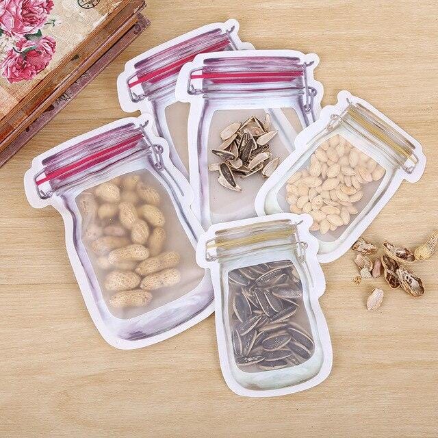 Jar Shape Food Storage Pouch