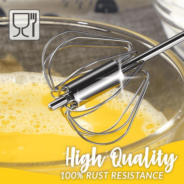 Stainless Steel Semi-Automatic Whisk (Buy 1 Get)