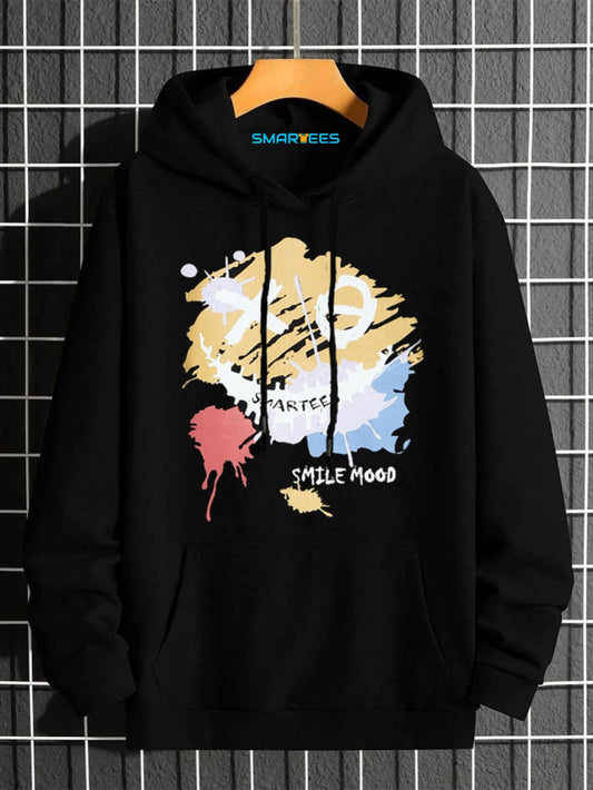 Stylish Fleece Printed Hoodie for Unisex 