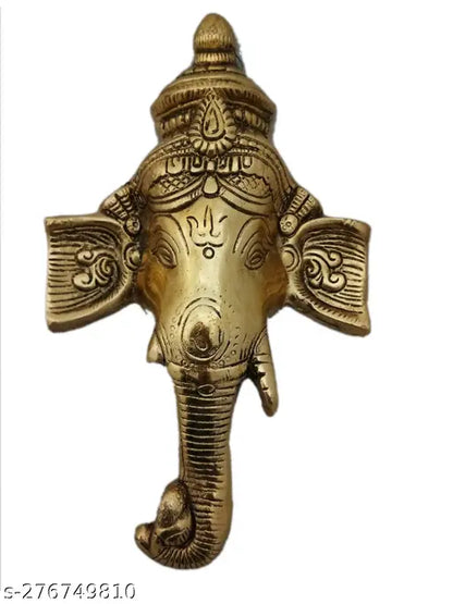 Metal Lord Ganesh Wall Hanging Article for Room, Wall Décor