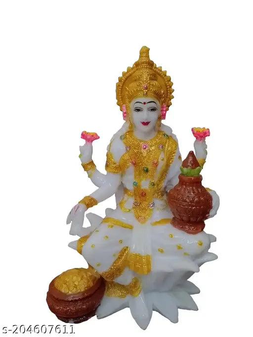 Lakshmi Devi Idol Statue for Home Puja Goddess Laxmi Idols Showpiece for Temple Pooja Room Diwali Decoration Gifts for Family Friends Corporate Client Mother Father