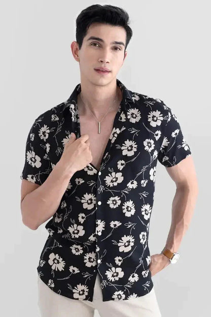 mens casual printed shirt simsim