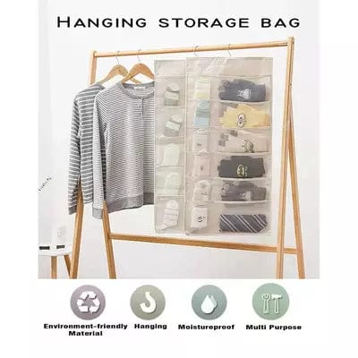 Double Sided Closet Hanging Organizer