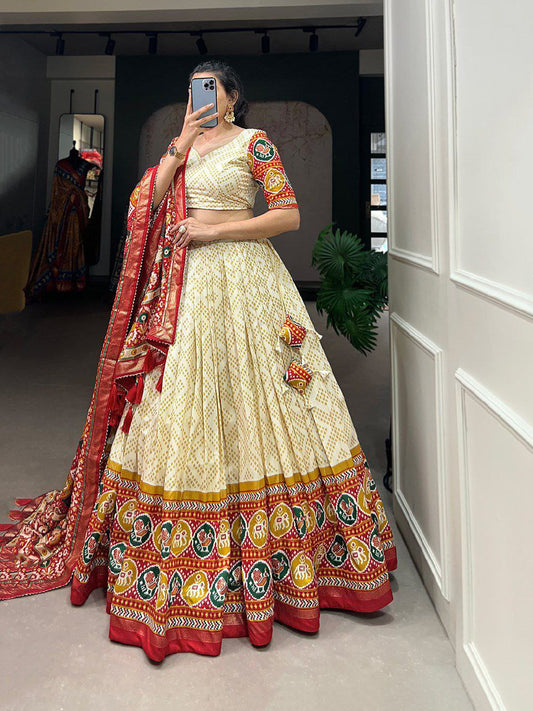 MULTI COLOR SOFT SILK DIGITAL PRINTED LEHENGA CHOLI