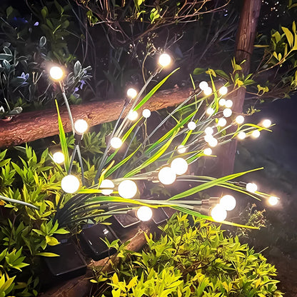 Waterproof Solar Powered Firefly Garden Lights (set of 2)