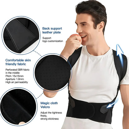 Adjustable Back Posture Corrector/ Slouching Relieve Pain Belt Women Men