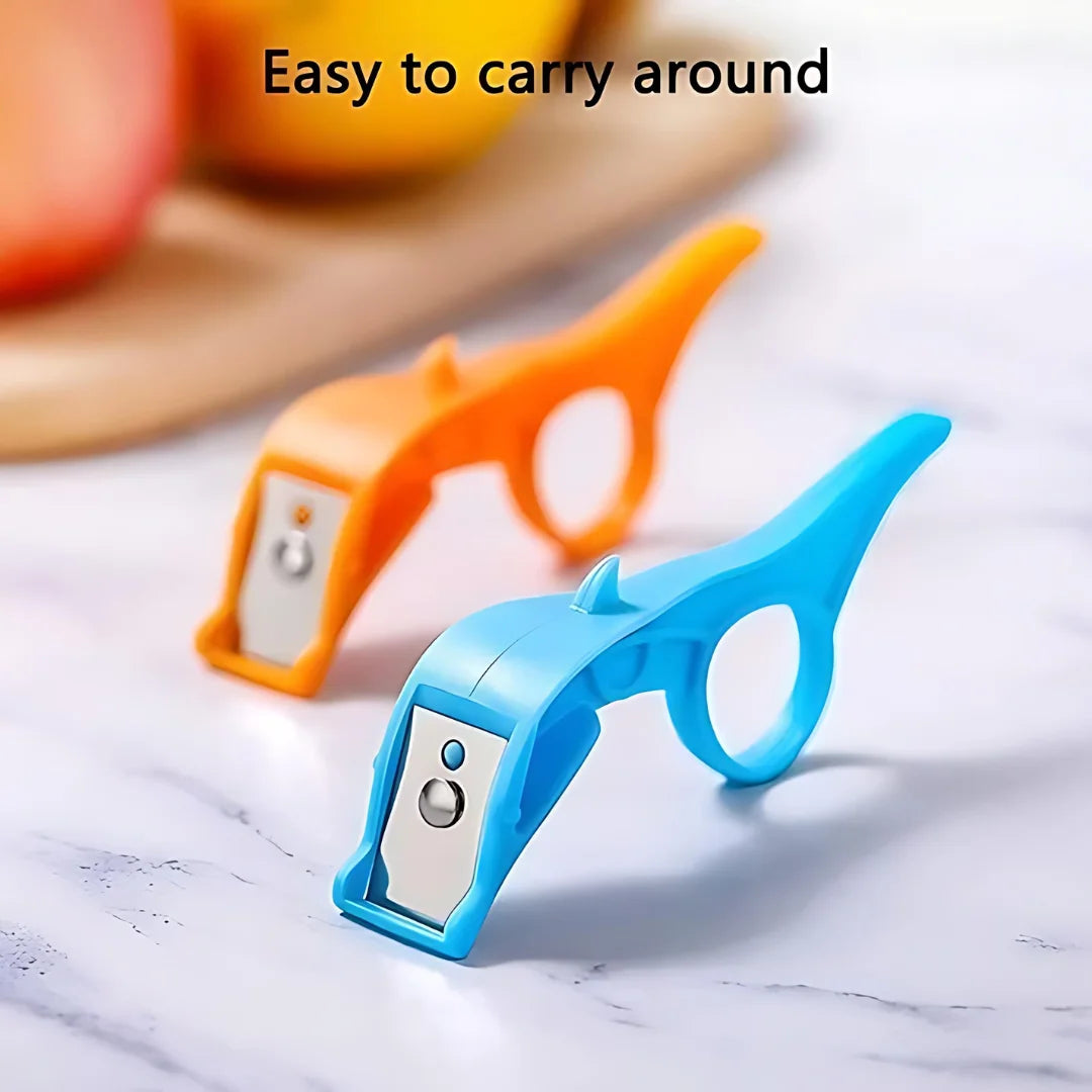 Multifunctional Fruit and Vegetable Peeler with Ring Handle (Pack of 2)