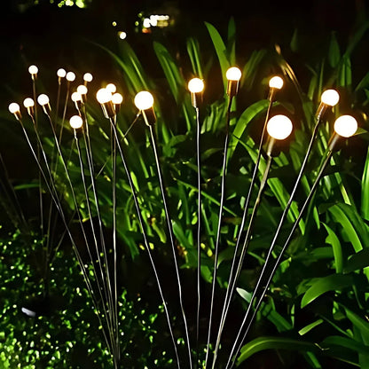 Waterproof Solar Powered Firefly Garden Lights (set of 2)