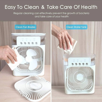 CoolerMist™️ Portable 4-in-1 Mini Air Cooler Fan