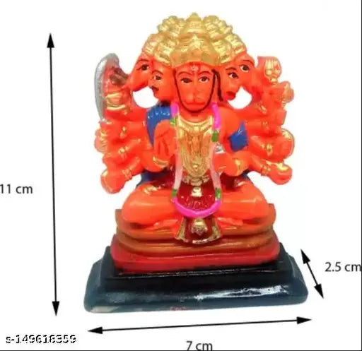 PAYSTORE RED Panchmukhi hanuman idol