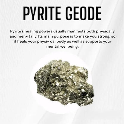 Raw Pyrite Geode Stone