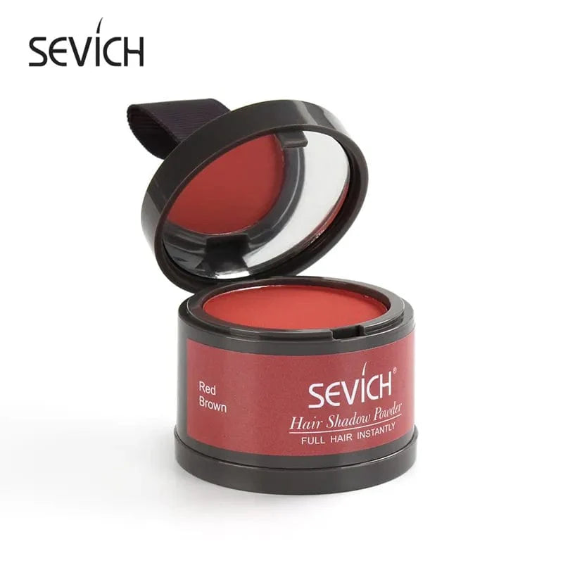 Red brown / CHINA Sevich Hair Line Powder 4g Black Root Cover Up Natural Instant Waterproof Hairline Shadow Powder Hair Concealer Coverage 13color My Store