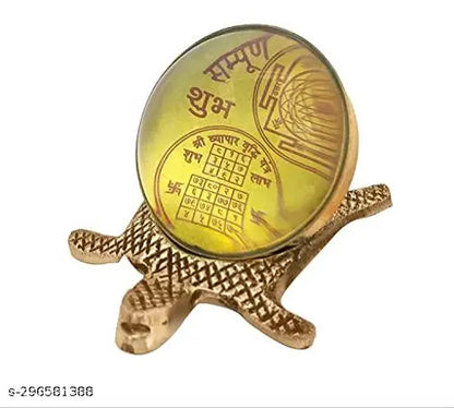 Brass Shubh-Labh Stand Tortoise Meru Shree Yantra