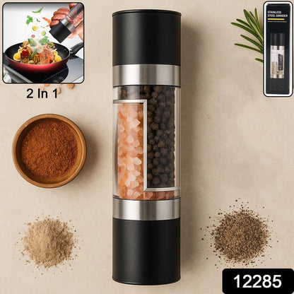 2-in-1 Stainless Steel Salt and Pepper Grinder