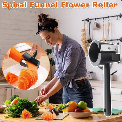 Spiral Funnel Flower Roller