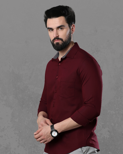 Deep Maroon Classic Shirt 