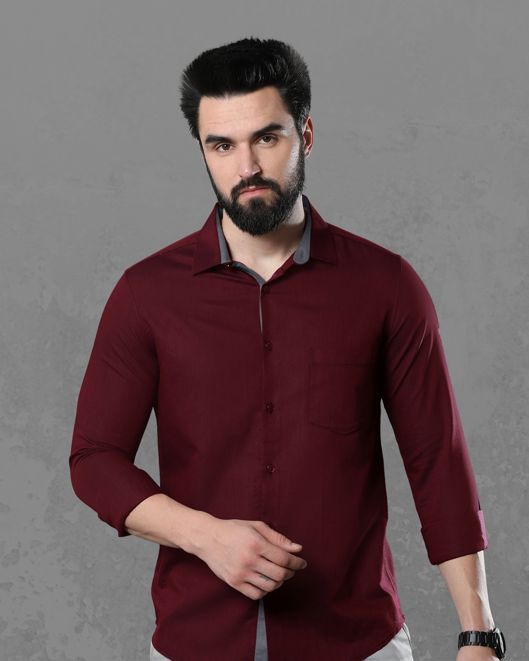 Deep Maroon Classic Shirt 