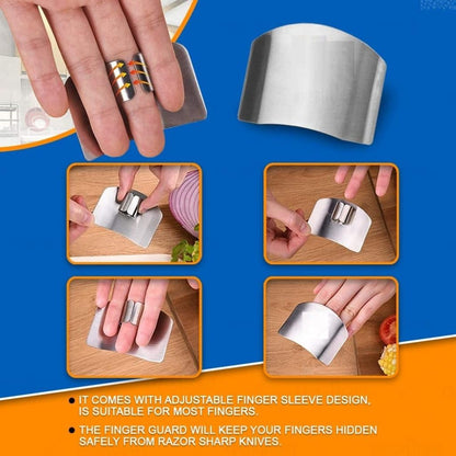 Stainless Steel Finger Cutting Protector ( Pack Of 2 )