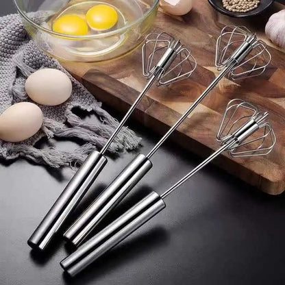 Stainless Steel Semi-Automatic Whisk (Buy 1 Get)