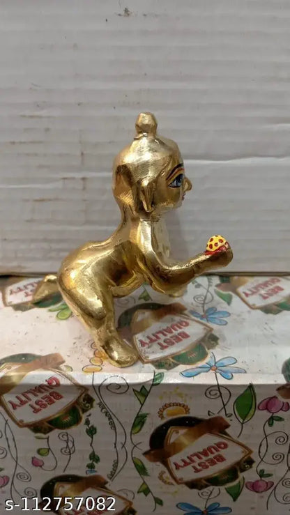 Brass laddu gopal size 4 number