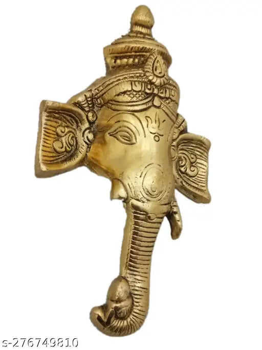 Metal Lord Ganesh Wall Hanging Article for Room, Wall Décor